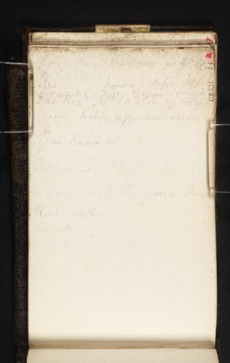 Joseph Mallord William Turner, ‘Inscription by Turner: ?A Draft of Poetry’ c.1807-14