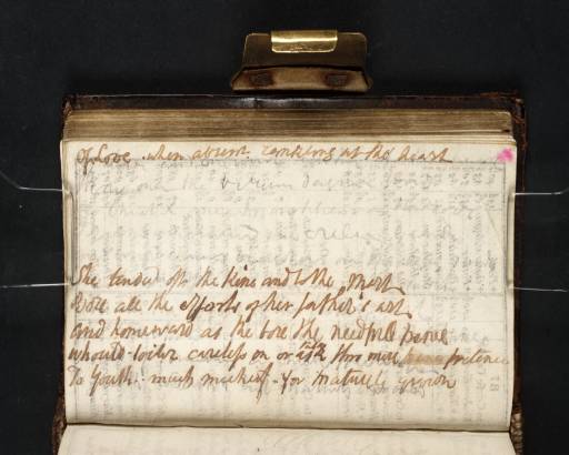 Joseph Mallord William Turner, ‘Inscription by Turner: Draft of Poetry’ 1811