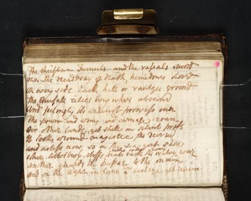 Joseph Mallord William Turner, ‘Inscription by Turner: Draft of Poetry’ 1811