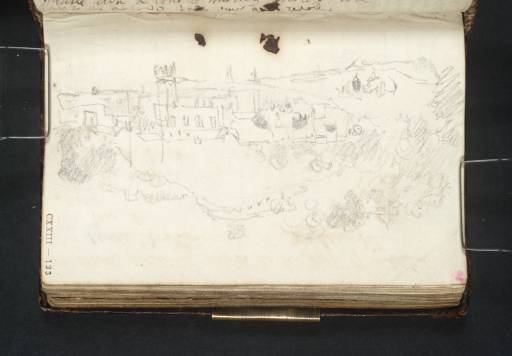 Joseph Mallord William Turner, ‘A West Country Town on a River or Harbour with ?Fortifications’ 1811