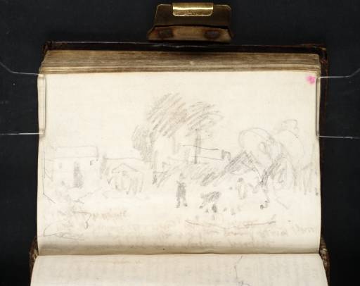 Joseph Mallord William Turner, ‘A West Country Scene with Figures, Buildings and Trees’ 1811