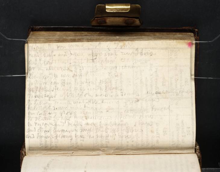 Joseph Mallord William Turner, ‘Inscription by Turner: Draft of Poetry’ 1811