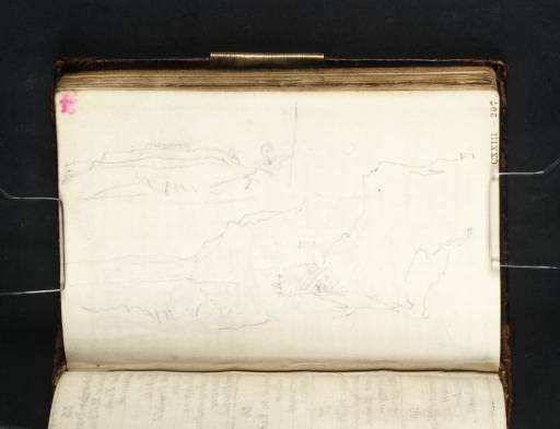 Joseph Mallord William Turner, ‘Cliffs, Possibly near Sidmouth; ?Old Sarum’ 1811