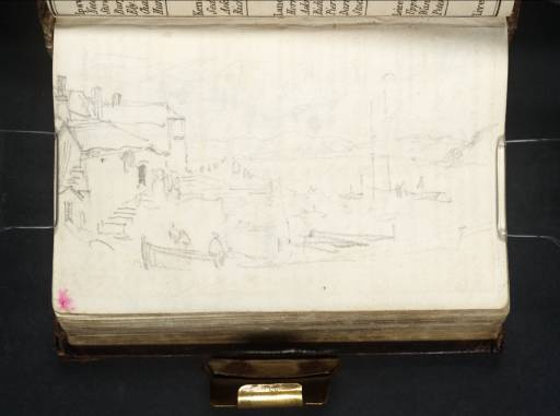 Joseph Mallord William Turner, ‘A Mooring on a River or Estuary, Perhaps the Hamoaze’ 1811