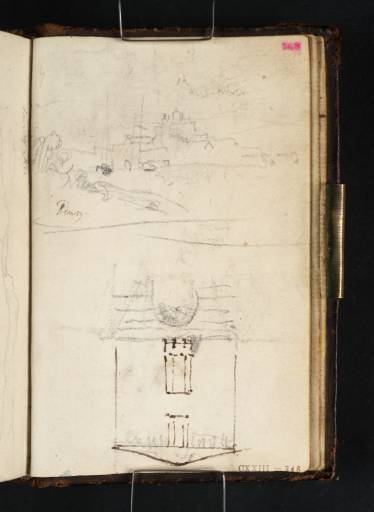 Joseph Mallord William Turner, ‘A Design for the Central Part of the Garden Front of Sandycombe Lodge, Twickenham; Penryn’ 1811