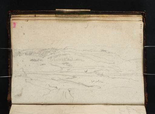Joseph Mallord William Turner, ‘A West Country Valley with Buildings on a Hillside in the Distance’ 1811