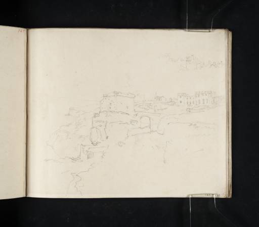 Joseph Mallord William Turner, ‘Bow and Arrow or Rufus Castle and Pennsylvania Castle, Portland’ 1811