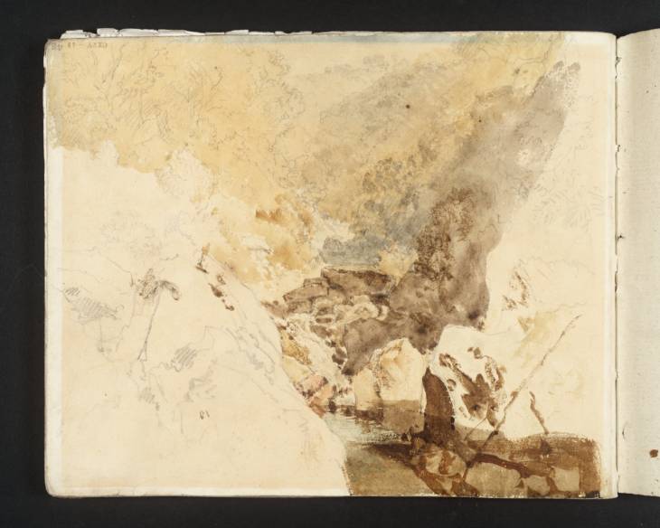 Joseph Mallord William Turner, ‘The Bed of a River in a Wooded Valley, Probably the Erme at Ivybridge’ 1811