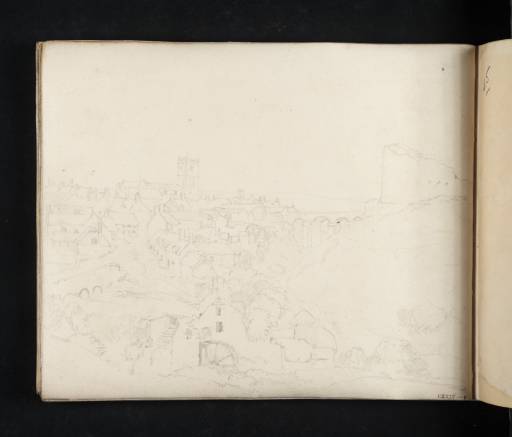 Joseph Mallord William Turner, ‘Corfe Castle: The Village from the North-East’ 1811