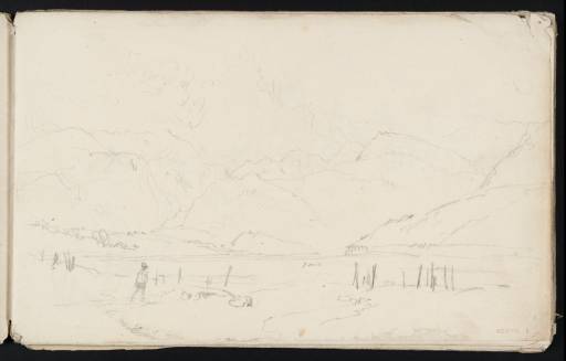 Joseph Mallord William Turner, ‘?Mountains in the Lake District from Duddon Sands’ ?1809