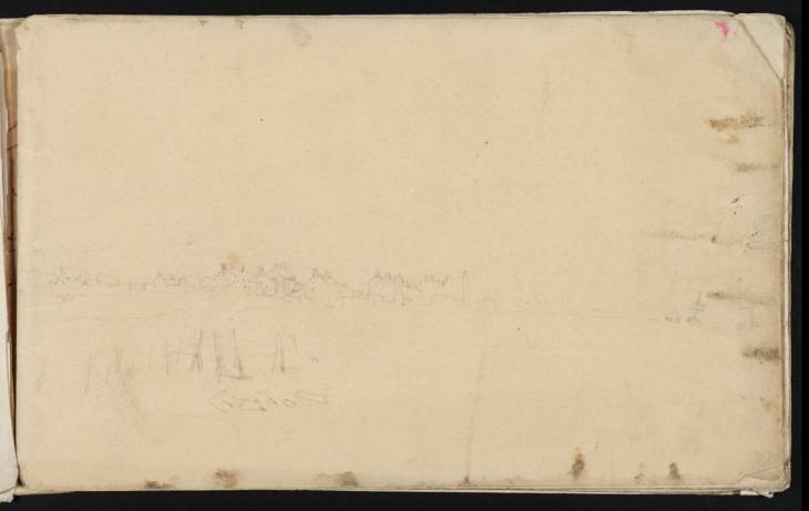 Joseph Mallord William Turner, ‘A Village or Small Town on a River or Coast’ c.1809-10