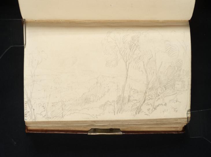 Joseph Mallord William Turner, ‘A Wooded Landscape, with a Church by a Bridge, Probably East of Plymouth’ 1813