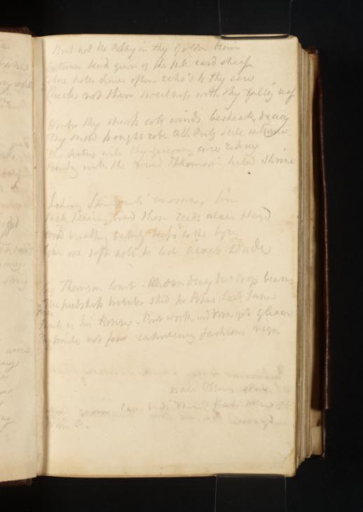 Joseph Mallord William Turner, ‘Inscription by Turner: A Draft of Poetry’ 1813