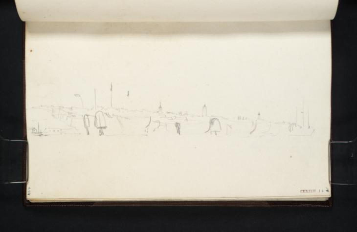 Joseph Mallord William Turner, ‘Hulks on the Hamoaze with Plymouth Dock Beyond’ 1814