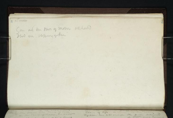 Joseph Mallord William Turner, ‘Inscription by Turner: ?A Draft of Poetry’ ?1814