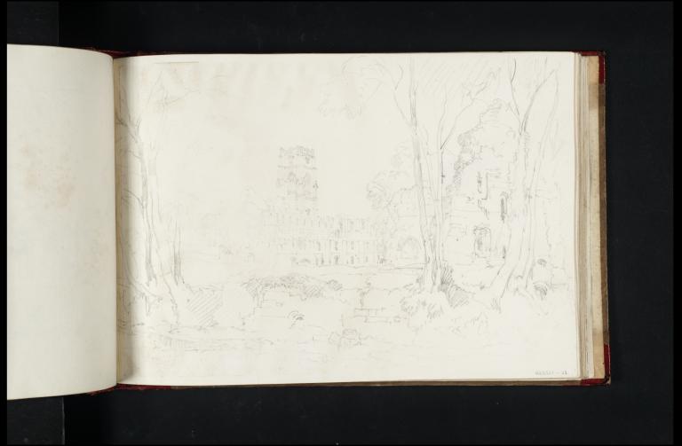 Joseph Mallord William Turner, ‘Fountains Abbey, from the River Skell’ 1816