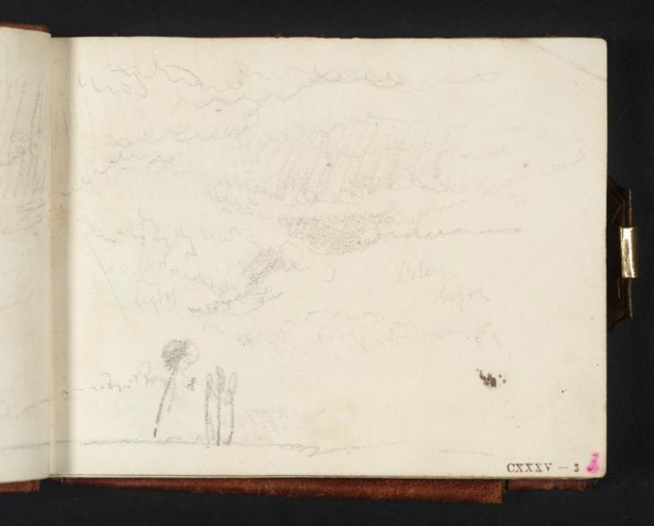 Joseph Mallord William Turner, ‘Study of Rain Clouds over a Wooded Landscape’ c.1813