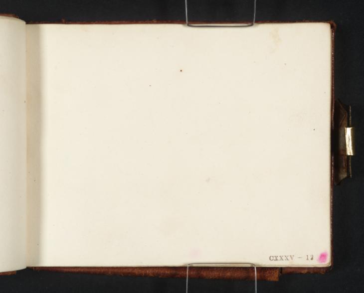 Joseph Mallord William Turner, ‘Blank’ c.1813 (Blank right-hand page of sketchbook)