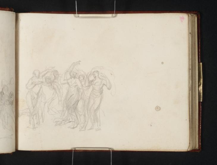 Joseph Mallord William Turner, ‘Dancing and Kneeling or Seated Nymphs, Related to 'Apullia in Search of Appullus'’ c.1813