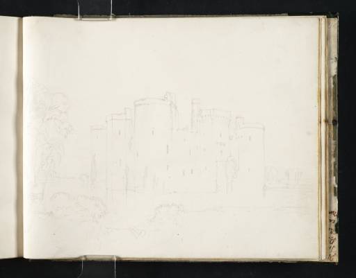 Joseph Mallord William Turner, ‘Bodiam Castle; the South Wall and Postern Tower’ ?1810