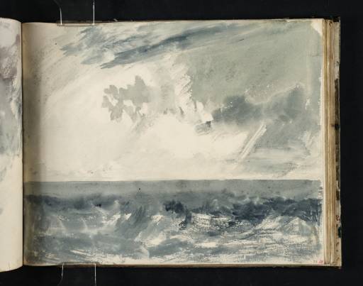 Joseph Mallord William Turner, ‘A Stormy Sea and Sky by Daylight, Possibly a Study Relating to the Eddystone Lighthouse’ c.1813