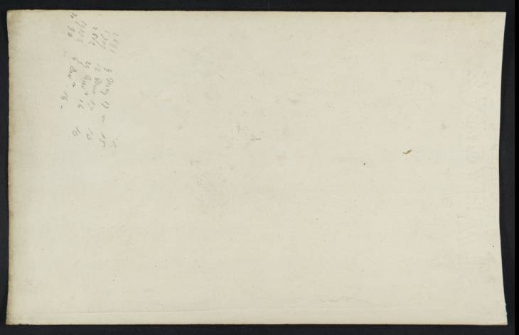 Joseph Mallord William Turner, ‘Accounts (Inscriptions by Turner)’ ?1816-17