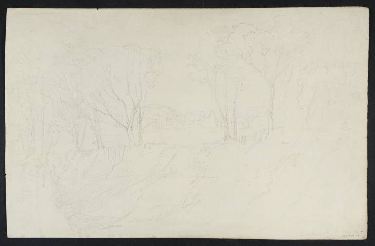 Joseph Mallord William Turner, ‘Castle Seen through Trees; ?Pevensey’ ?1810
