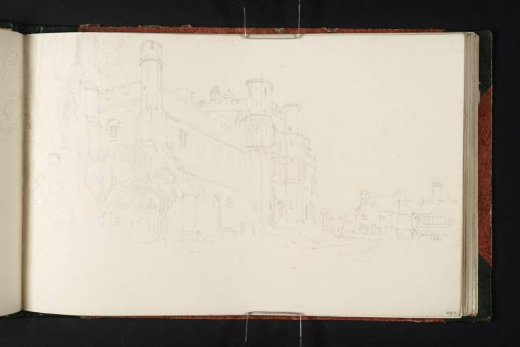 Joseph Mallord William Turner, ‘Battle Abbey; the Gatehouse and the Pilgrim's Rest’ c.1816-18