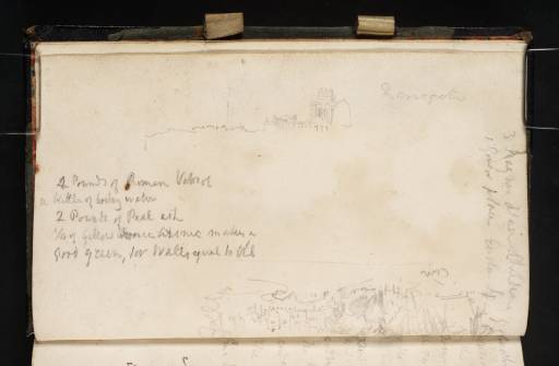 Joseph Mallord William Turner, ‘Eton; Ramsgate; Recipe for Green Paint (Inscription by Turner)’ c.1816-19