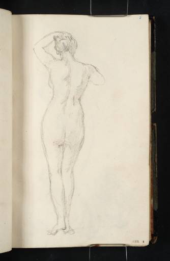 Joseph Mallord William Turner, ‘A Standing Nude Woman, Seen from Behind’ c.1816