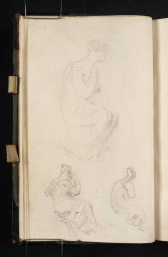 Joseph Mallord William Turner, ‘Three Studies of a Seated Woman, Supporting her Head in her Right Arm’ c.1816