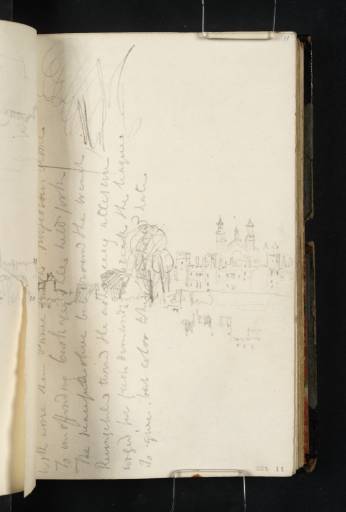 Joseph Mallord William Turner, ‘Eton College Chapel; Verses (Inscription by Turner)’ c.1816-19