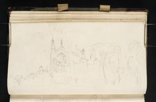 Joseph Mallord William Turner, ‘Eton College and Chapel’ c.1816-19
