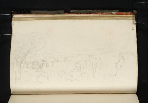 Joseph Mallord William Turner, ‘Richmond Hill; The River Thames and Petersham Meadows from Nightingale Lane’ c.1816-19