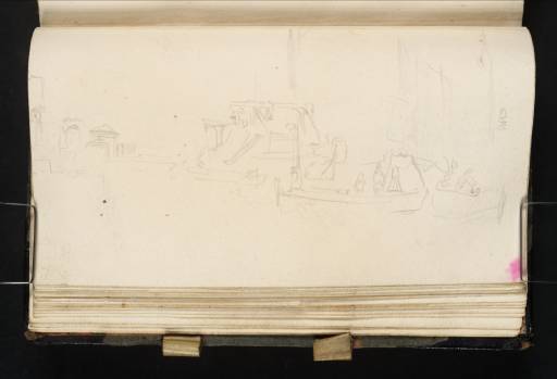 Joseph Mallord William Turner, ‘Vessel in a Harbour, ?Ramsgate’ c.1816-19