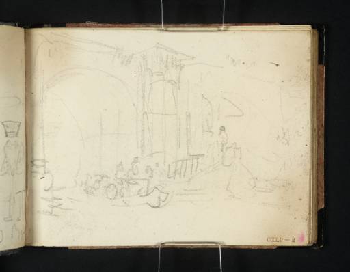 Joseph Mallord William Turner, ‘The Skinners Company Barge below a Bridge’ c.1815-18