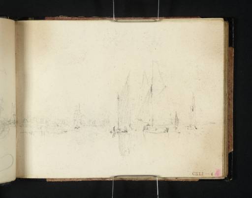 Joseph Mallord William Turner, ‘A Calm Marine; Barges on a River’ c.1815-18