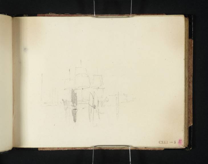 Joseph Mallord William Turner, ‘A Calm Marine; Shipping on a River’ c.1815-18