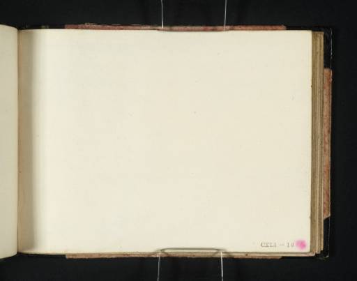 Joseph Mallord William Turner, ‘Blank’ c.1815-18 (Blank right-hand page of sketchbook)