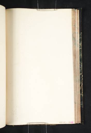 Joseph Mallord William Turner, ‘Blank’ c.1815-16 (Blank right-hand page of sketchbook)