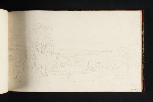Joseph Mallord William Turner, ‘Aysgarth Church from the Church Path, Looking East over Wensleydale; Bolton Castle in the Distance’ 1816