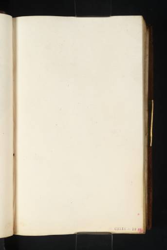 Joseph Mallord William Turner, ‘Blank’ c.1816-18 (Blank right-hand page of sketchbook)