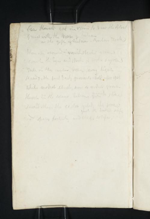 Joseph Mallord William Turner, ‘Verse (Inscription by Turner)’ c.1816-18