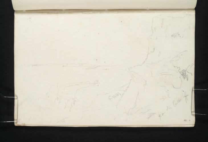 Joseph Mallord William Turner, ‘Scarborough Harbour from the Castle Cliff’ c.1816-18