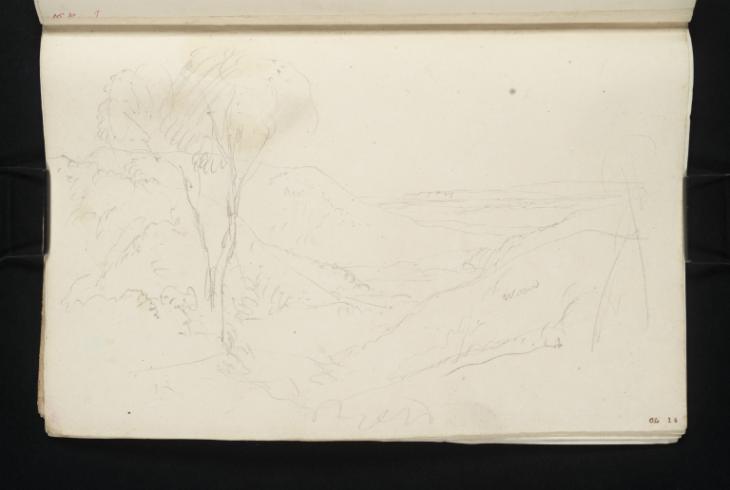 Joseph Mallord William Turner, ‘From the Malton to Scarborough Road near Seamer, Looking towards Oliver's Mount and Cayton Bay’ c.1816-18