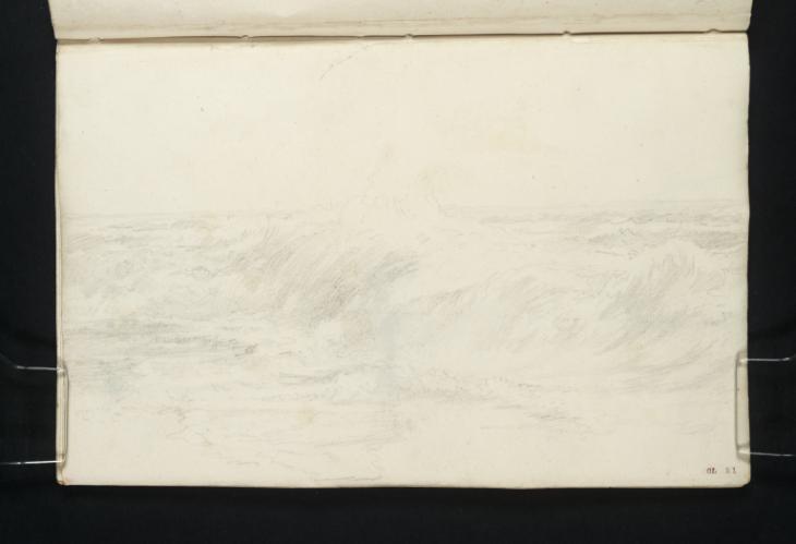 Joseph Mallord William Turner, ‘Waves Breaking, Scarborough’ c.1816-18