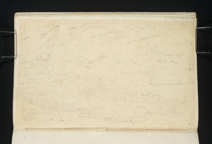 Joseph Mallord William Turner, ‘The Western Sky over Hawksworth Moor’ c.1816-18
