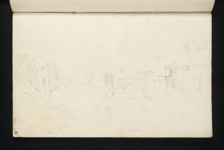 Joseph Mallord William Turner, ‘Thorp Arch Mill and Weir on the River Wharfe near Wetherby’ c.1816-18