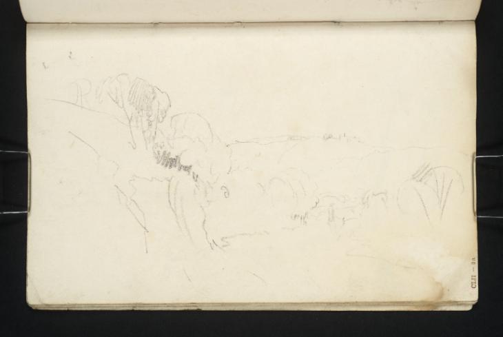 Joseph Mallord William Turner, ‘The River Washburn, Looking Upstream to Lindley Bridge and Hall’ c.1816-18