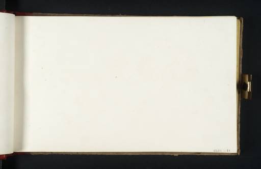 Joseph Mallord William Turner, ‘Blank’ c.1816-18 (Blank right-hand page of sketchbook)